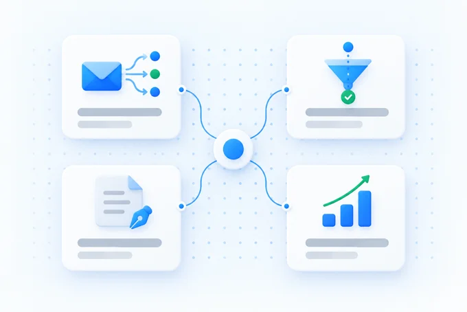 Four agent types we build: inbox triage, lead qualifying, document drafting and reporting | Aluxads